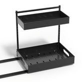 2-Tier Pull Out Under Sink Organizer with Sliding Tracks